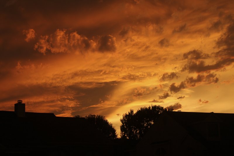 Sky on fire...