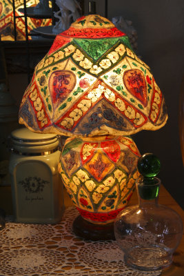 My first estate sale buy...  a lamp made in Pakistan