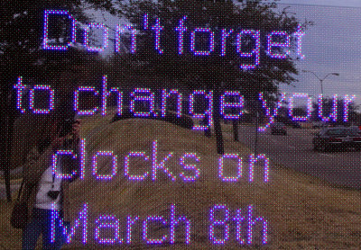 Don't forget to set your clocks... spring forward