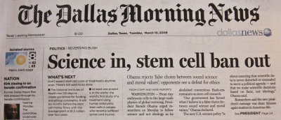 Science in, stem cell ban out