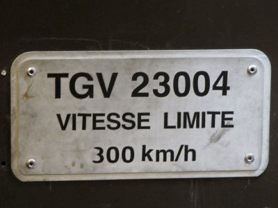 The TGV goes fast!