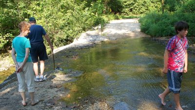 Wading in Bear Creek