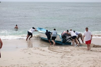 Launching the boat