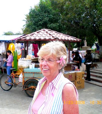 Barb in the Shopping Area