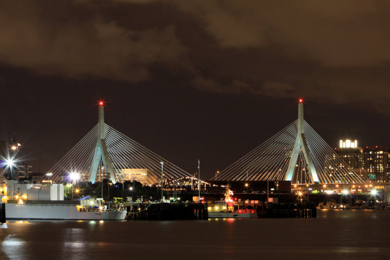 Boston Skyline Zakim Bridge