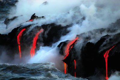 Lava Water Entry