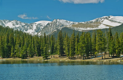 Mountains over Echo Lake