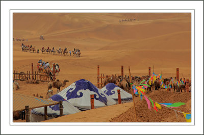 Camel Pen with Yurts
