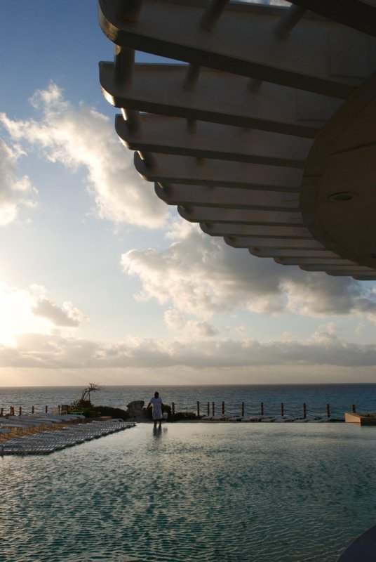 Infinity Pool at Cancun Caribe Park Royal Grand Hotel