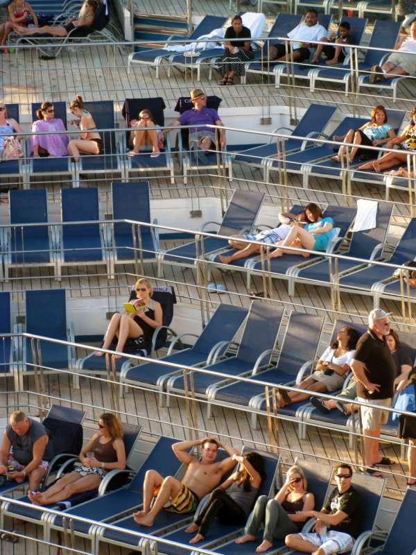 Lounging on the Lido Deck