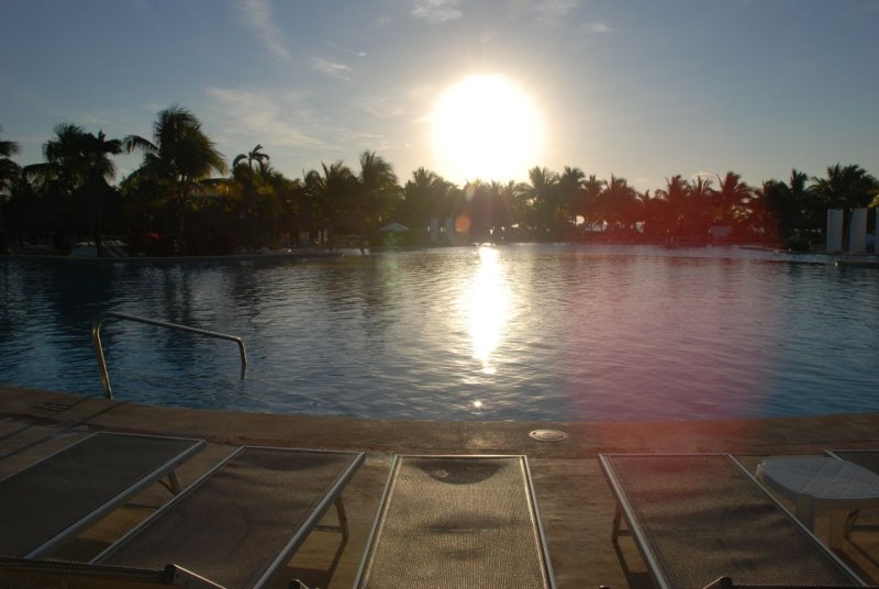 Grand Mayan Riviera Maya Pool Sunrise