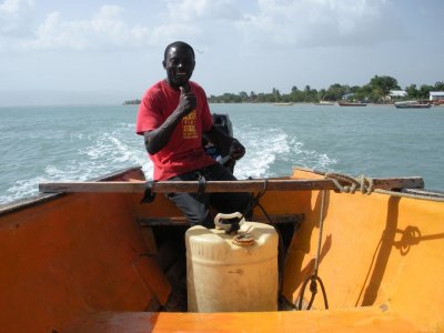 Boat to Floyd's Pelican Bar