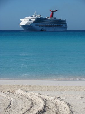 Carnival Destiny at Half Moon Cay