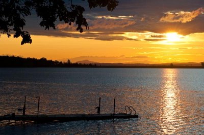 Sun Rising Lake Champlain