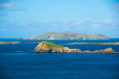 Slea Head Drive on Dingle Peninsula View of Blasket Islands