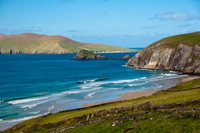 Slea Head Drive on Dingle Peninsula View of Blasket Islands