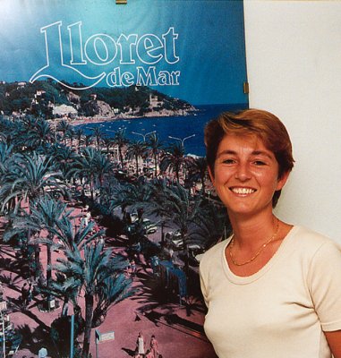 Martine, a Belgian at Lloret de Mar, Spain 2001