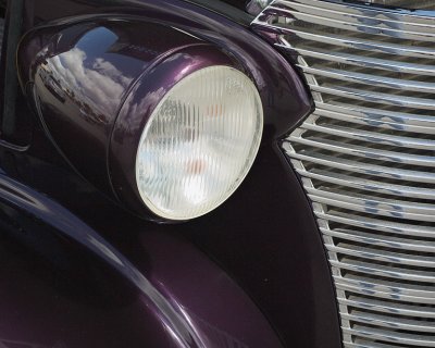Chevy Dark Purple Headlamp n Grille