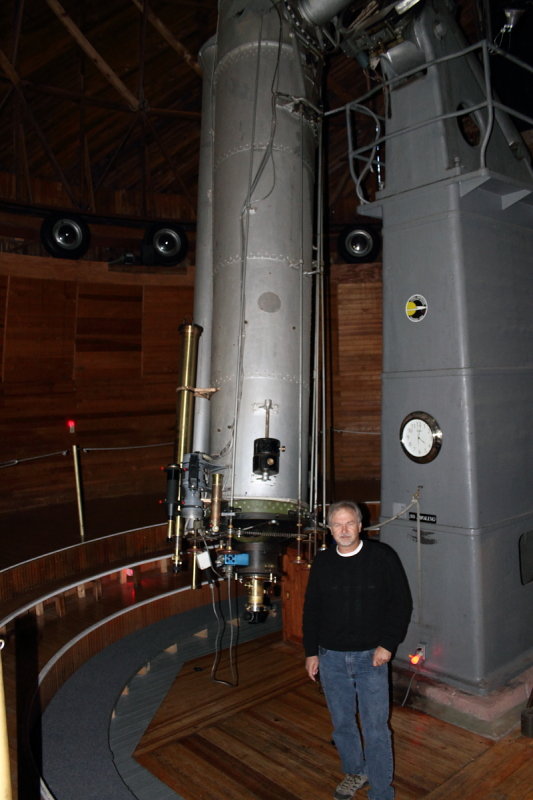 Me and the 24 Clark scope at Lowell Observatory