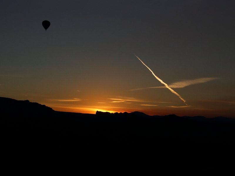 Sunrise from our Balloon