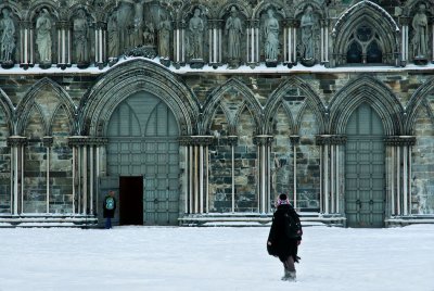 Walking into the Cathedral