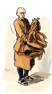 Enrobe 1  - rapid pen v2 plus digital watercolour