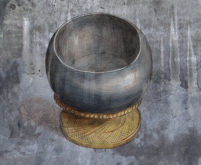 4 - Scanned pencil + Living Oils + texture 2