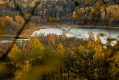 accross the autumn... Jaczno lake, Suwalszczyzna