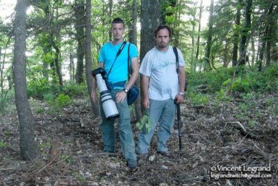 Algeria - Vincent Legrand and myself at top of Djebel Babor