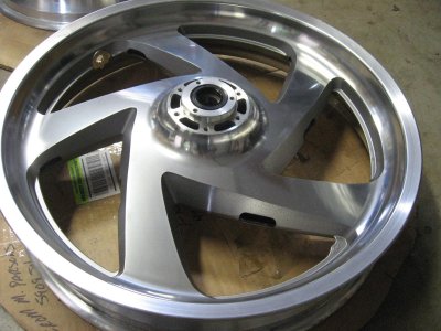 Wheel polished, nuetralized, and prepped with Xylene ready for application