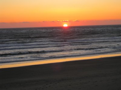Sunset on the coast