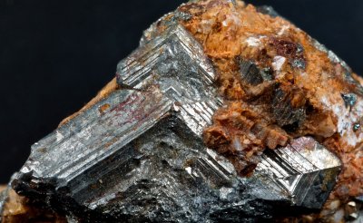 Marcasite cyclically twinned crystals, 2 cm across, No 14 Pit, Frizington Parks, Frizington, Cumbria.