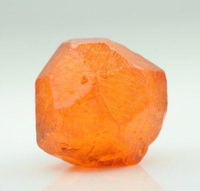 Spessartine, beautiful 13 mm orange gemmy crystal. Nani, Loliondo, Arusha Region, Tanzania.