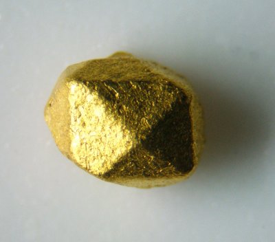 A Venezuelan tetrahexahedral crystal of gold.
