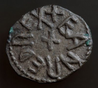 The Kingdom of Northumbria, Eanred copper styca (810-841), from the Bolton Percy Hoard, found 1847.