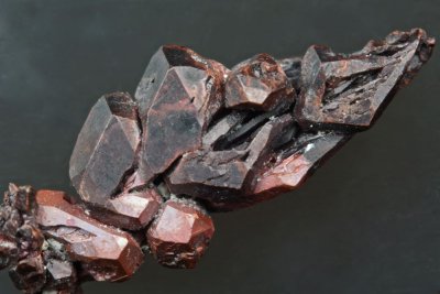 Native crystalline copper,  17 mm with fine sharp crystals, Itauz Mine (open pit), 35km N of Dzhezkazgan, Karaganda Oblast, Kaza