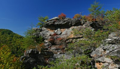 Rock formation near canyon rim  #4