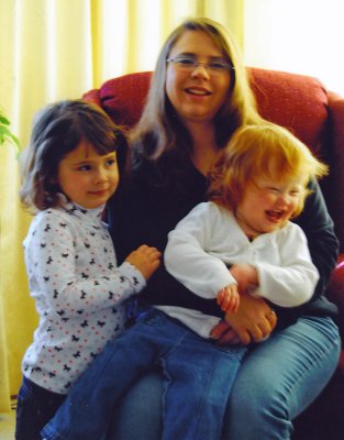 Monnie's daughter Jessica & Granddaughters Faith & Claire