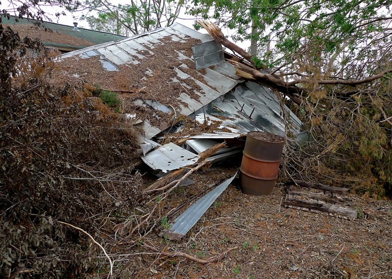 THE GARAGE WAS A BIT WORSE FOR THE WEAR!