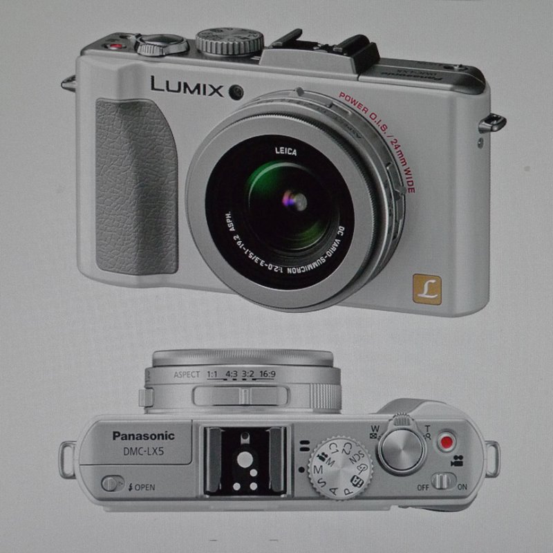 SCREEN SHOT OF THE PANASONIC DMC-LX5 DIGITAL CAMERA