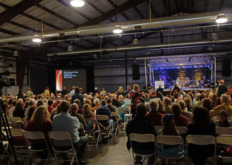 CONGREGATIONAL SINGING  -  ISO 1600  -  TAKEN WITH A SONY/ZEISS 24mm f/1.8 E-MOUNT LENS