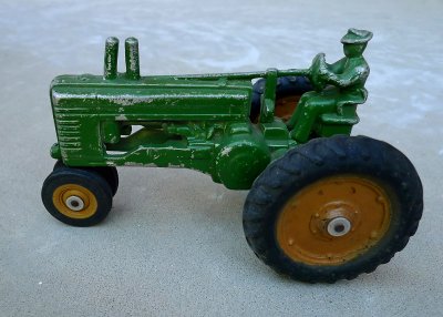 OLD TOY - A TOY TRACTOR, GIVEN TO ME BY MY GRANDFATHER IN 1950