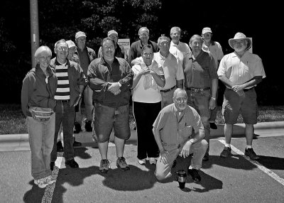 THE TEAM (A.K.A., THE GANG OF 14), JUST BEFORE OUR  EARLY MORNING DEPARTURE