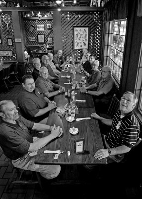 BREAKFAST AT THE GULFPORT CRACKER BARREL, ON THE WAY TO TEXAS