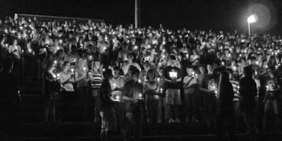 CANDLELIGHT VIGIL  -  ISO 1600 - f2.8 @ 1/8 SECOND