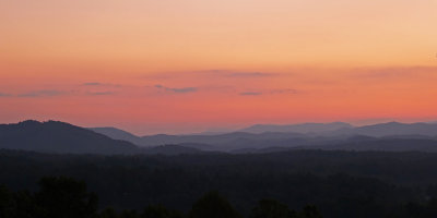 WESTERN NORTH CAROLINA MOUNTAIN SUNSET  -  ISO 80