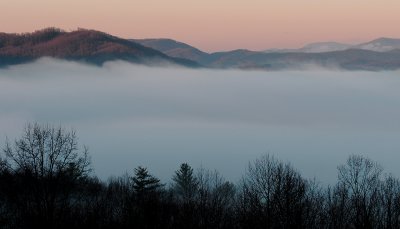 EARLY MORNING FOG IN THE VALLEY