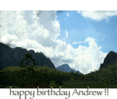 Happy Birthday Andrew