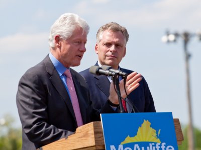 Bill Clinton and Terry McAuliffe