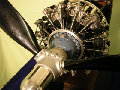 Front view of the finished engine